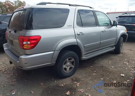 2002 Toyota Sequoia Sr5 V8 z USA, uszkodzony, nr VIN 5TDBT44AX2S075282